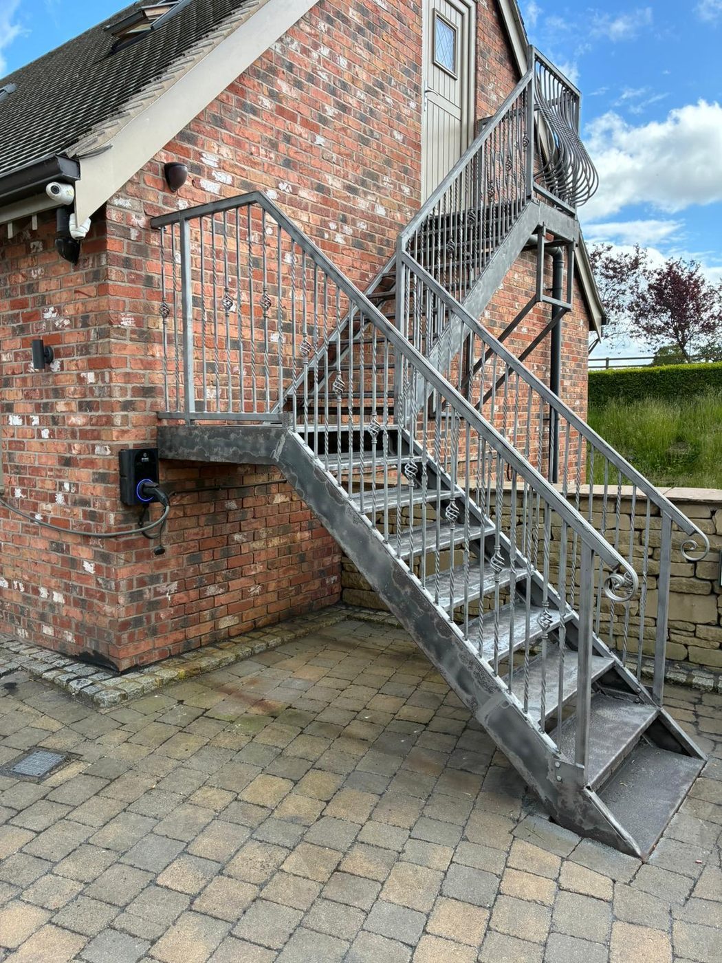 After — Exterior Staircase Shot Blasting