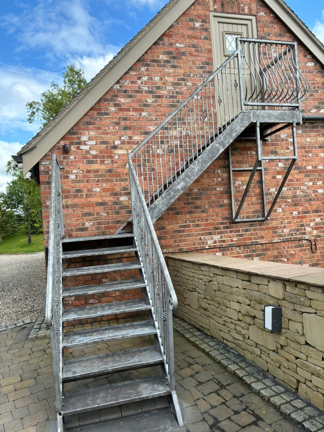 After — Exterior Staircase Shot Blasting