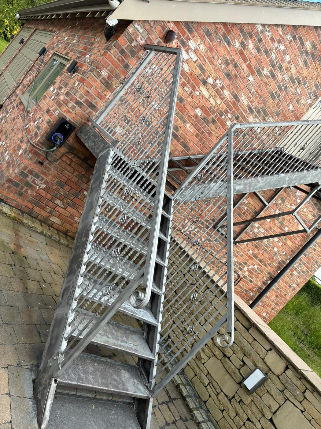 After — Exterior Staircase Shot Blasting
